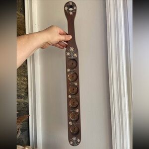 Handmade and hand painted votive candle holder